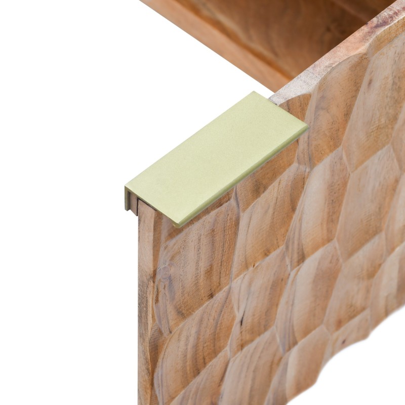 Meuble TV design en bois massif d'acacia - Naoki