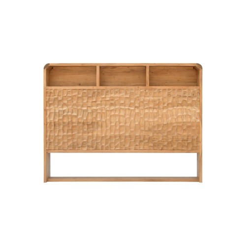 Tête de lit design en bois massif d'acacia 160 cm - Naoki