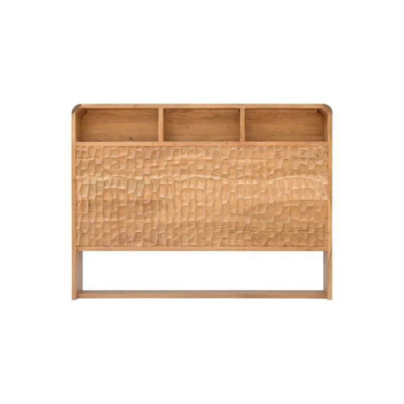 Tête de lit design en bois massif d'acacia 160 cm - Naoki