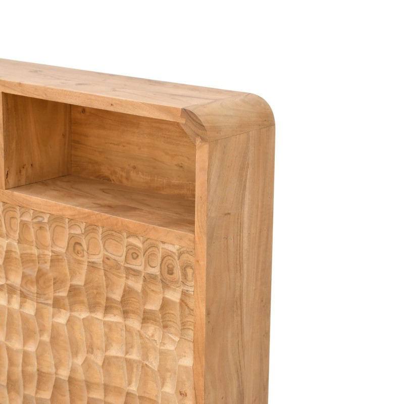 Tête de lit design en bois massif d'acacia 160 cm - Naoki