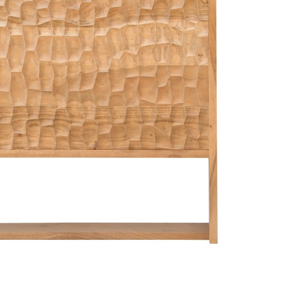 Tête de lit design en bois massif d'acacia 160 cm - Naoki