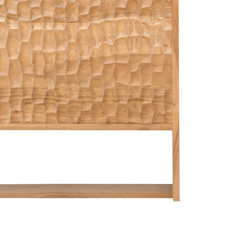 Tête de lit design en bois massif d'acacia 160 cm - Naoki