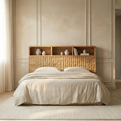 Tête de lit design en bois...