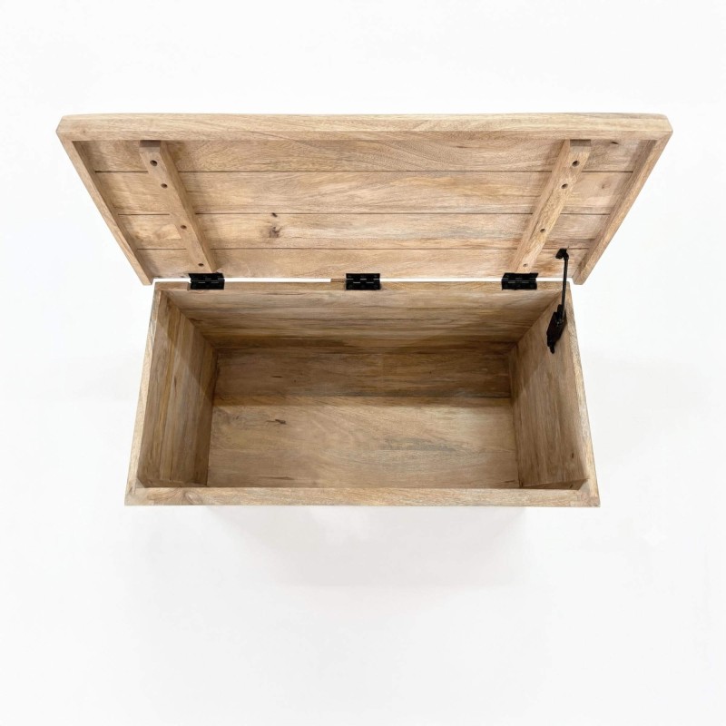 Coffre de rangement en bois blanc - Sea Side