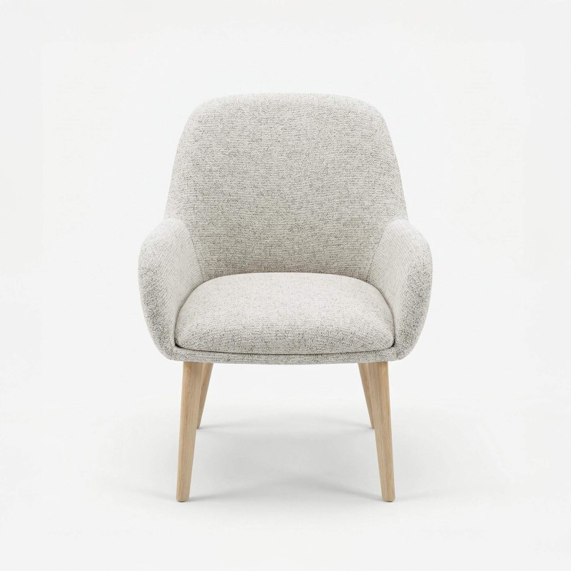 Chaise pour salle à manger scandinave en tissu - Alva