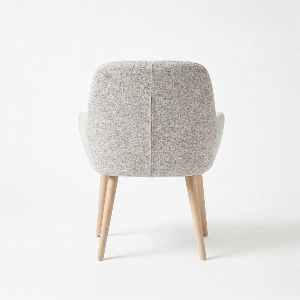 Chaise pour salle à manger scandinave en tissu - Alva