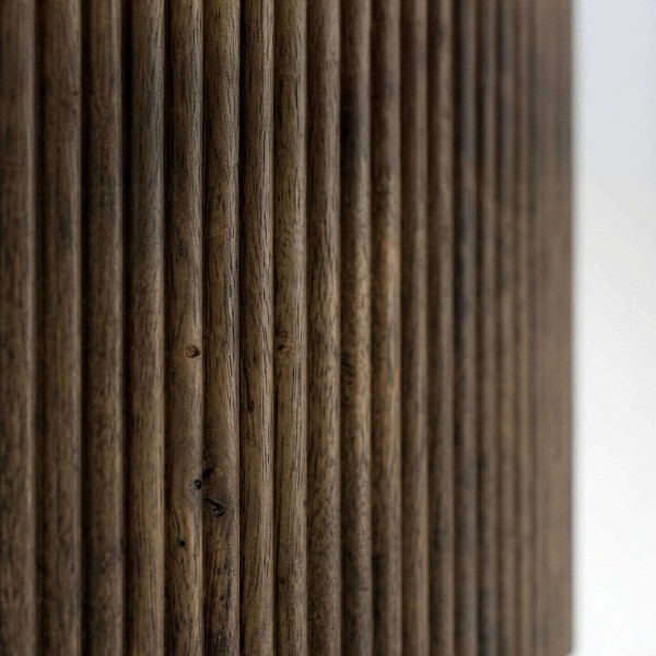 Table basse ronde en bois massif - Sepia