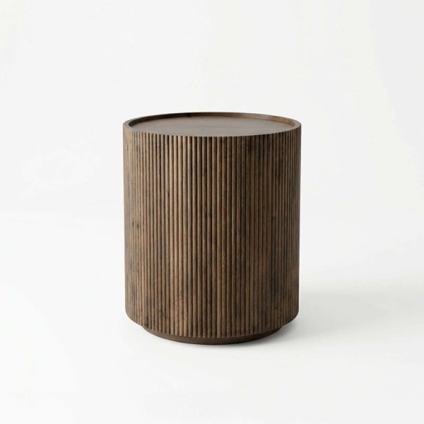 Table d'appoint ronde en bois massif - Sepia