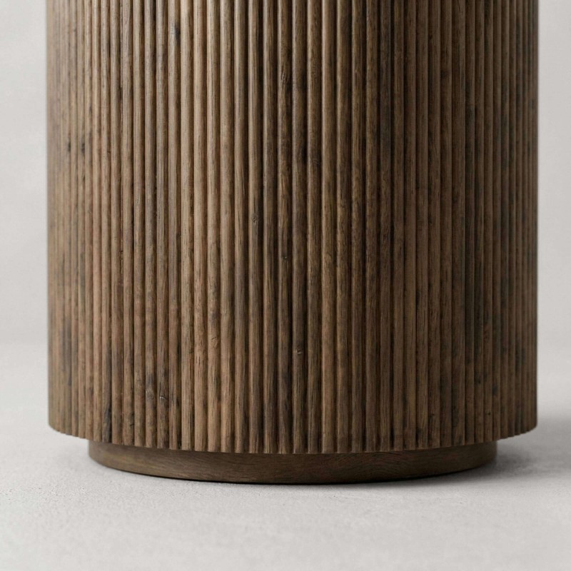Table d'appoint ronde en bois massif - Sepia