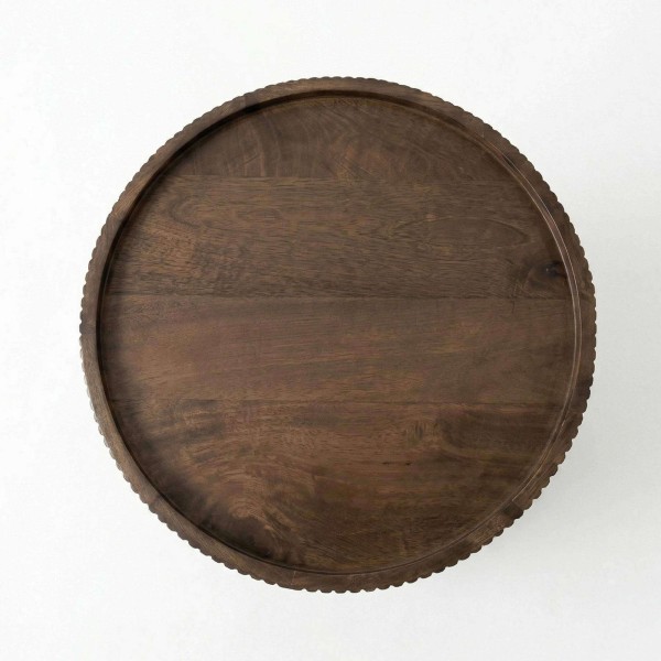 Table d'appoint ronde en bois massif - Sepia