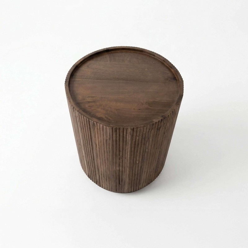 Table d'appoint ronde en bois massif - Sepia