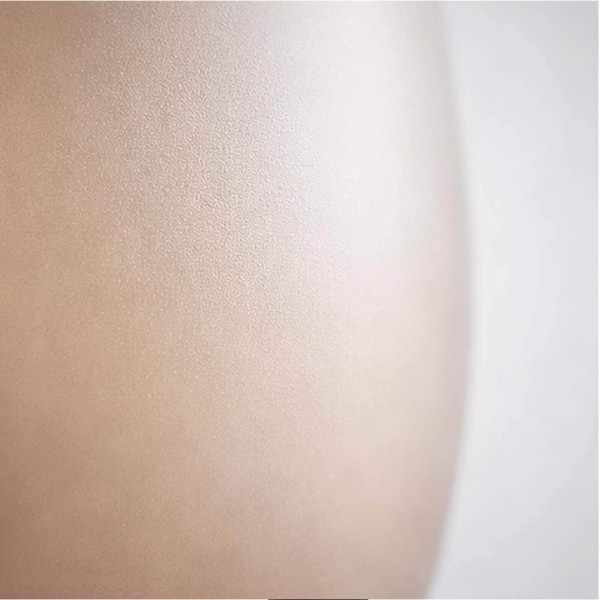 Lampadaire design en métal brun et abat-jour en verre opalin - Barton