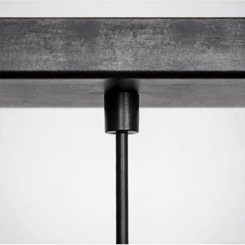 Luminaire en suspension industriel en métal noir - Altis