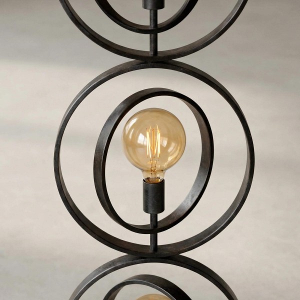 Lampadaire de salon industriel en métal - Altis
