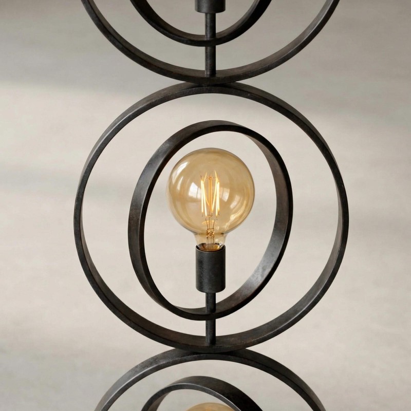 Lampadaire de salon industriel en métal - Altis