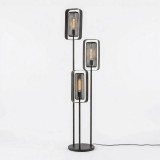 Lampadaire de salon en métal style industriel - Mesh Rotate