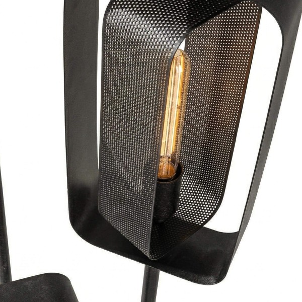 Lampadaire de salon en métal style industriel - Mesh Rotate