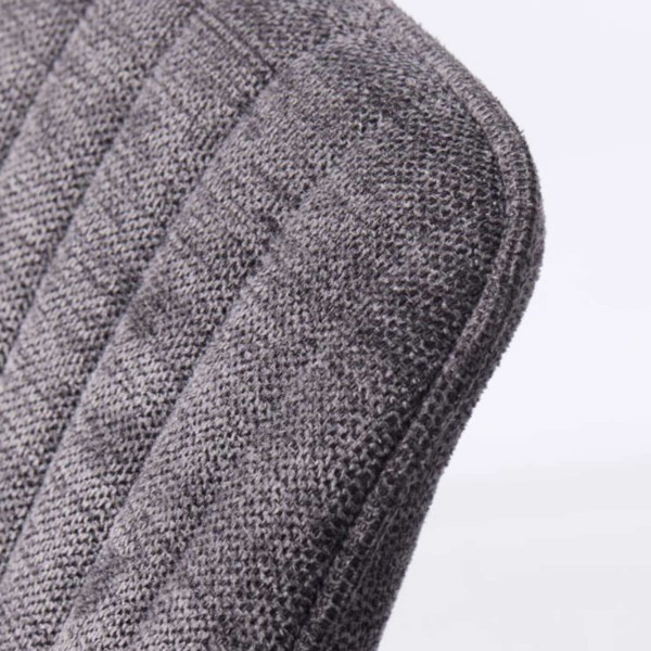 Chaise de salle à manger en tissu couleur anthracite - Nolan Stripe