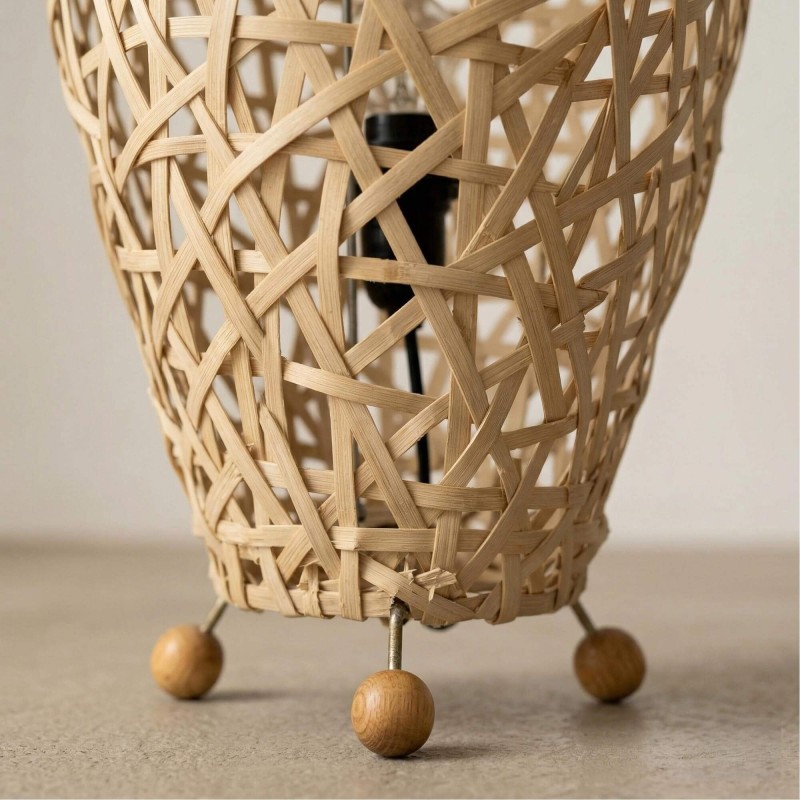 Lampe sur pied en osier - Pataya