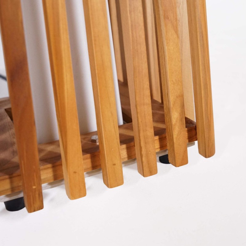 Lampe sur pied en bois de teck H100 cm - Taro