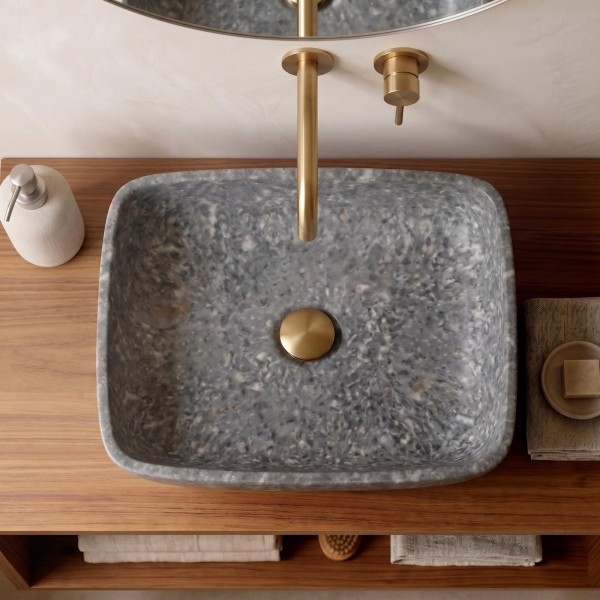 Vasque de salle de bain rectangulaire - Sakura