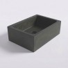 Vasque en béton rectangulaire - Vert cuivre - Slate Wave