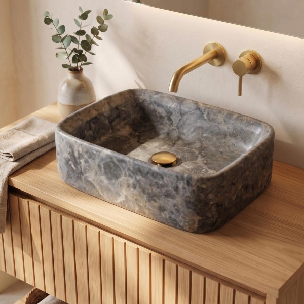 Vasque de salle de bain rectangulaire - Amaryllis