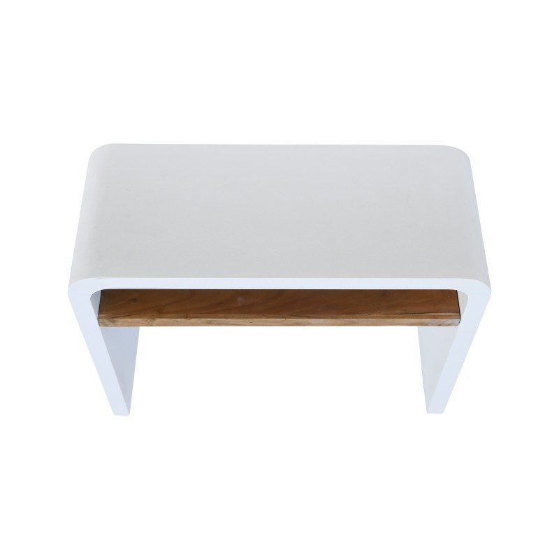 Console d'entrée effet béton et bois massif d'acacia - Mineralis
