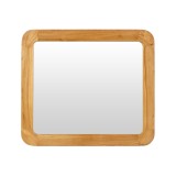 Miroir de salle de bain rectangulaire 80 cm x 70 cm avec bords arrondis