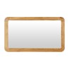 Miroir de salle de bain rectangulaire 120 cm x 70 cm avec bords arrondis