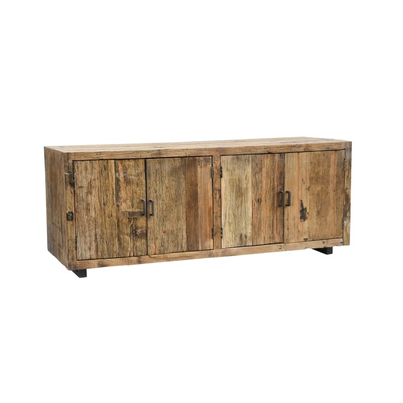 Bahut en bois massif brut et ancien 200 cm - Antique