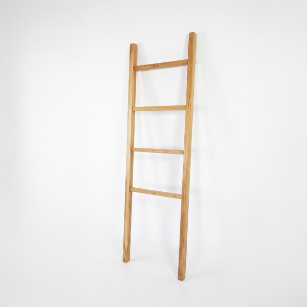 Échelle porte serviette en bois de teck 180 cm