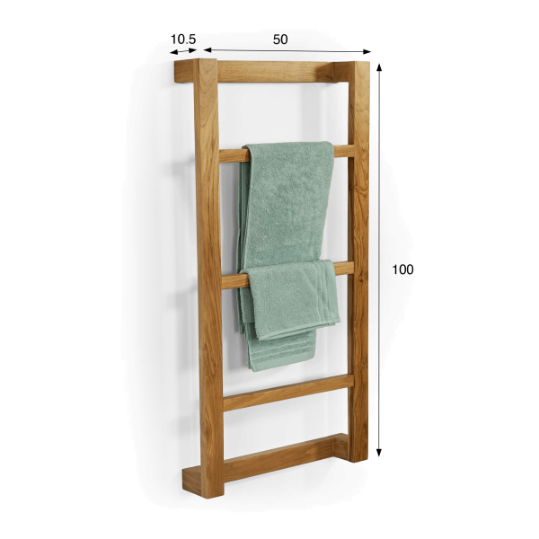Porte serviette en teck 50 x 100 cm