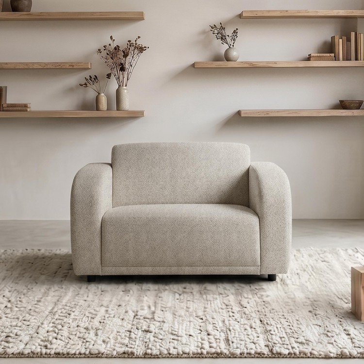 Fauteuil en tissu chenille - Syra