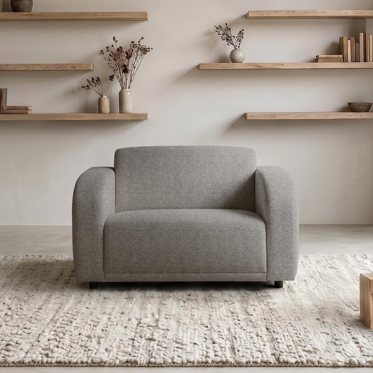 Fauteuil en tissu chenille - Syra