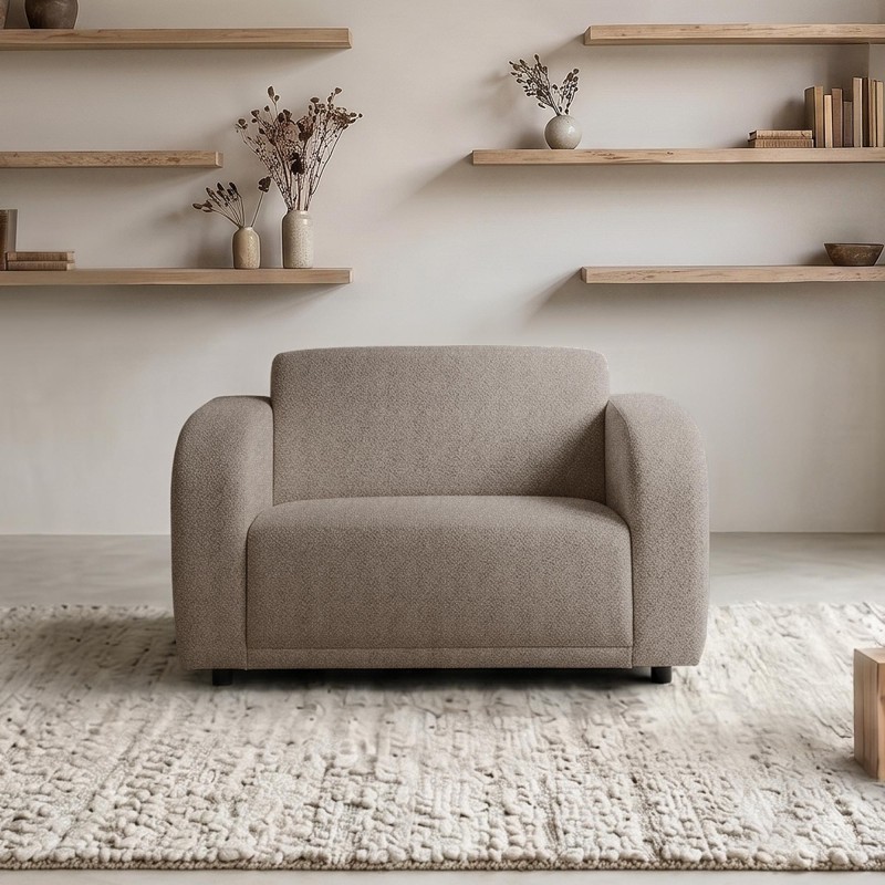 Fauteuil en tissu chenille - Syra