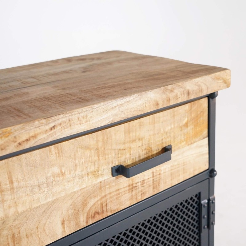 Meuble sous vasque bois et métal 80 cm - Cambridge