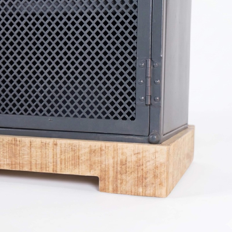 Meuble sous vasque bois et métal 80 cm - Cambridge
