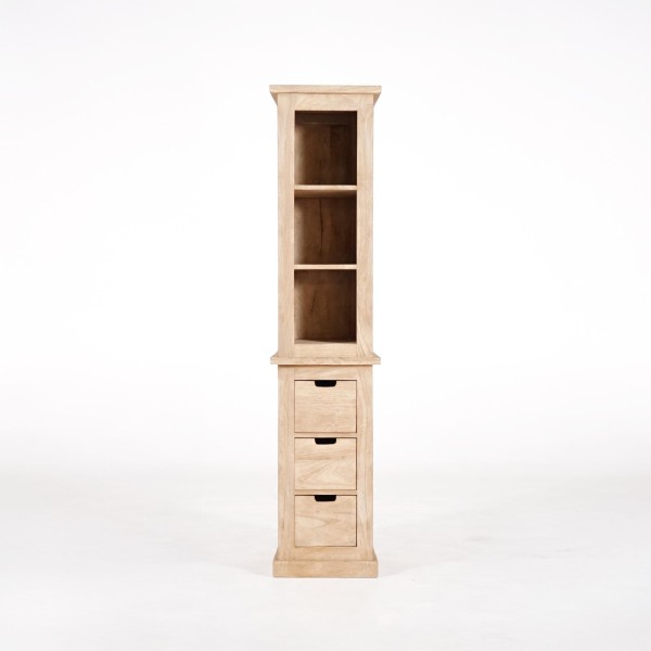 Bibliothèque étagère en bois massif naturel - Detroit