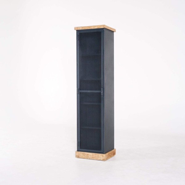 Armoire style industriel en bois et métal - Cambridge