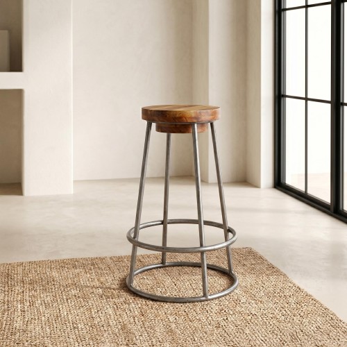 Tabouret scandinave bois et métal - Scandus