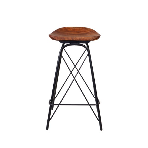 Tabouret de bar en acier et bois - Oasis