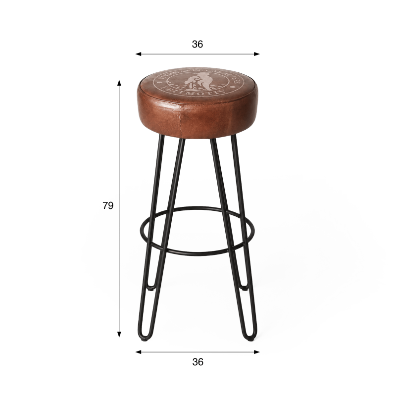 Tabouret industriel de bar - Leitmotiv