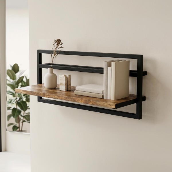 Etagère bois et métal 70 X 30 - Selfsh