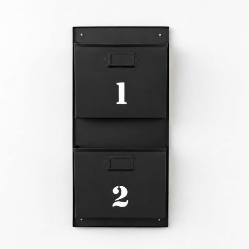 Porte revues industriel noir