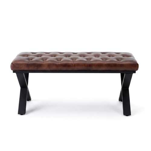 Banc en cuir et métal - Roma