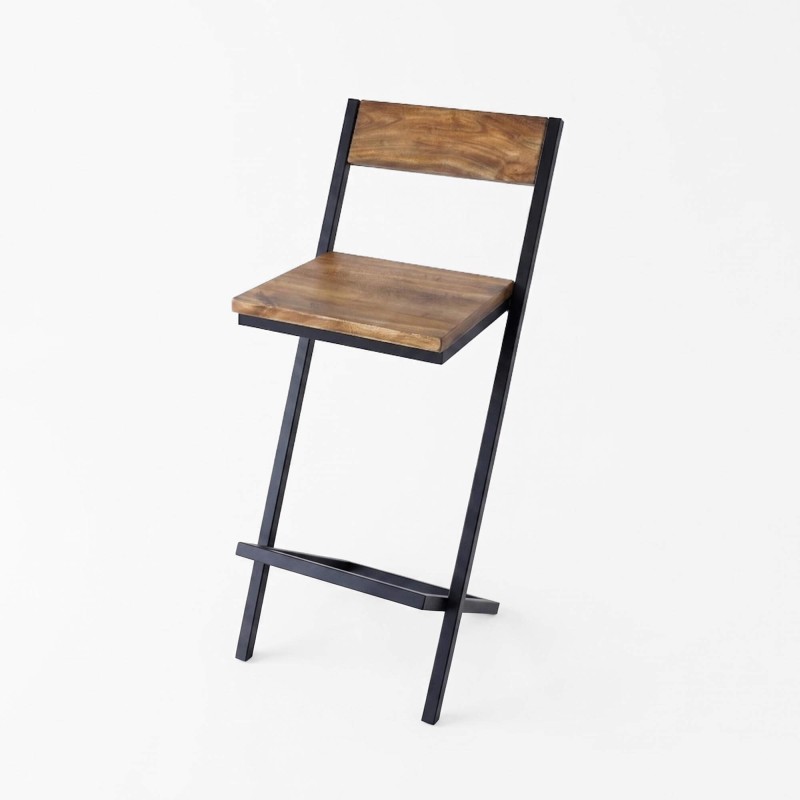 Chaise de bar bois et métal - Linea