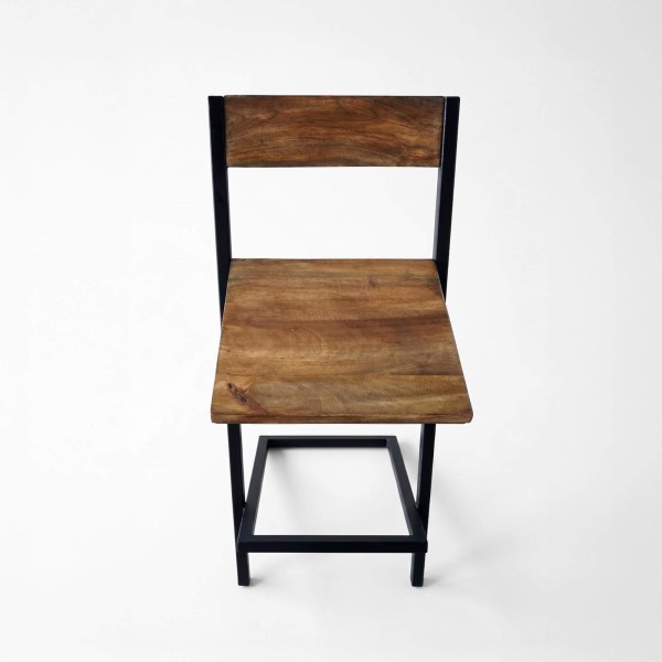 Chaise de bar bois et métal - Linea
