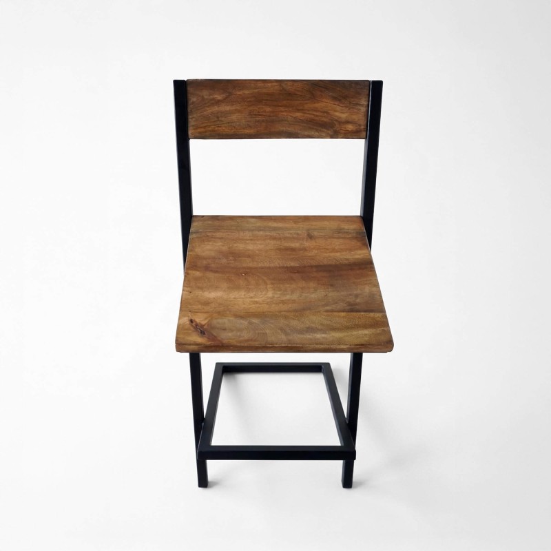 Chaise de bar bois et métal - Linea