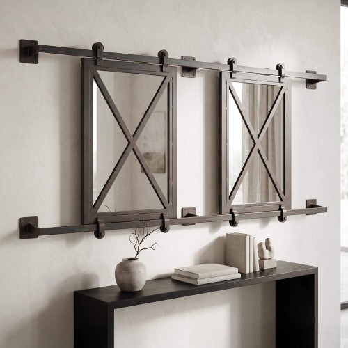 Miroir industriel coulissant